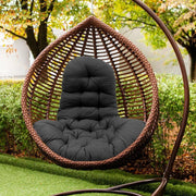 Hanging Chair Cushion Thick Black Egg Swing Chair Seat Pad Outdoor Indoor