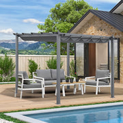 Aluminium Pergola Outdoor Garden Gazebos Summer Gazebo Large Canopy Patio Awning