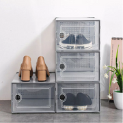 12PCS Stackable Shoe Box Clear Footwear Case Foldable Sneaker Storage Organiser