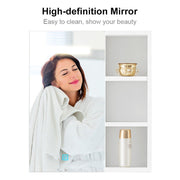 Bathroom Cabinet Mirror LED Touch Shelves Storage Wall Mounted Makeup Washroom