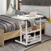 Notebook Computer Desk Height Adjustable Overbed Sofa Table Laptop Tray Small PC