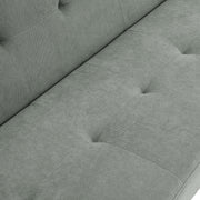 Convertible Sofa Bed Seater With Wooden Legs Click Clack Settee Recliner Couch