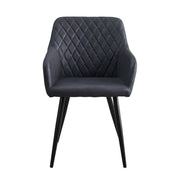 2 Used Dining Chairs Grey Velvet Armchairs Dining Room Chair Diamond Seat