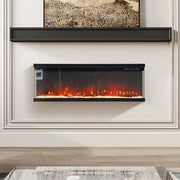 Electric Fireplace Panoramic Media Fire 40-70in Standing Insert LED Fireplace
