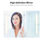 Bathroom Cabinet Mirror LED Touch Shelves Storage Wall Mounted Makeup Washroom