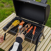Portable Grill Camping BBQ Garden Barbecue Smoker Burner Charcoal Tabletop Grill
