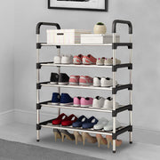 Narrow Shoe Rack Tower Storage Shelf Tall Footwear Stand Entryway Tidy Organiser