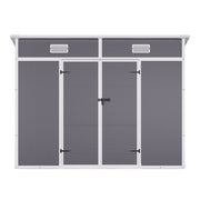 Outdoor Garden Storage Shed 4x8' 5x4FT Pent Plastic Utility Tool House Log Sheds