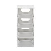 Narrow Shoe Rack Tower Storage Shelf Tall Footwear Stand Entryway Tidy Organiser