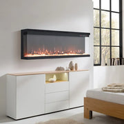 Electric Fireplace Panoramic Media Fire 40-70in Standing Insert LED Fireplace
