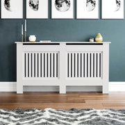 White MDF Wooden Radiator Cover Grill Shelf Small Large Modern Furniture Covers