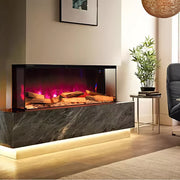 Electric Fireplace Panoramic Media Fire 40-70in Standing Insert LED Fireplace