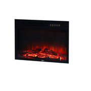 Electric Fireplace Inset Heater Log Effect Led Flame Remote Control Living Room