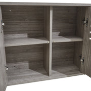 Grey Oak Bathroom Range Set Under Sink Mirror Cabinet Furniture Storage Cupboard