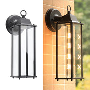 Black Rust Proof Traditional Coach House Wall Garden Outside Lantern Light IP44