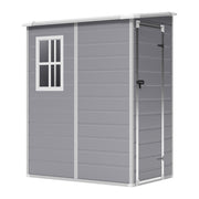 Outdoor Garden Storage Shed 4x8' 5x4FT Pent Plastic Utility Tool House Log Sheds