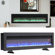 2023 New Electric LED Fireplace Wall Mounted Inset Into Fire 9/12 Colour 40-72in