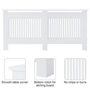 White MDF Wooden Radiator Cover Grill Shelf Small Large Modern Furniture Covers