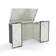 Outdoor Garden Storage Shed 4x8' 5x4FT Pent Plastic Utility Tool House Log Sheds