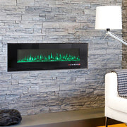 50, 60, 72, Inch Electric LED Fireplace Wall Mounted Inset Standing Media Insert