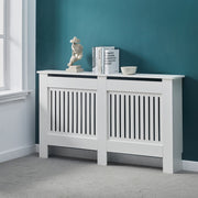 White MDF Wooden Radiator Cover Grill Shelf Small Large Modern Furniture Covers