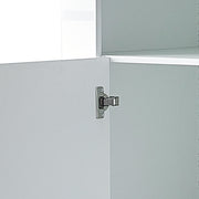 1 Set LED Iight Modern Storage Sideboard Wine Cabinet 2 door Modern living room