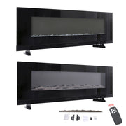 2023 New Electric LED Fireplace Wall Mounted Inset Into Fire 9/12 Colour 40-72in