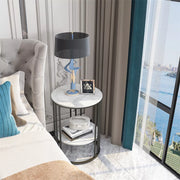 Large Marble Coffee Table Simple Side Table Apartment Living Room Cocktial Table