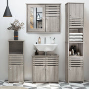 Grey Oak Bathroom Range Set Under Sink Mirror Cabinet Furniture Storage Cupboard