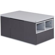 Lift Top Coffee Table with 3 Drawers, Shelf Storage Hydraulic Tea Table Desk