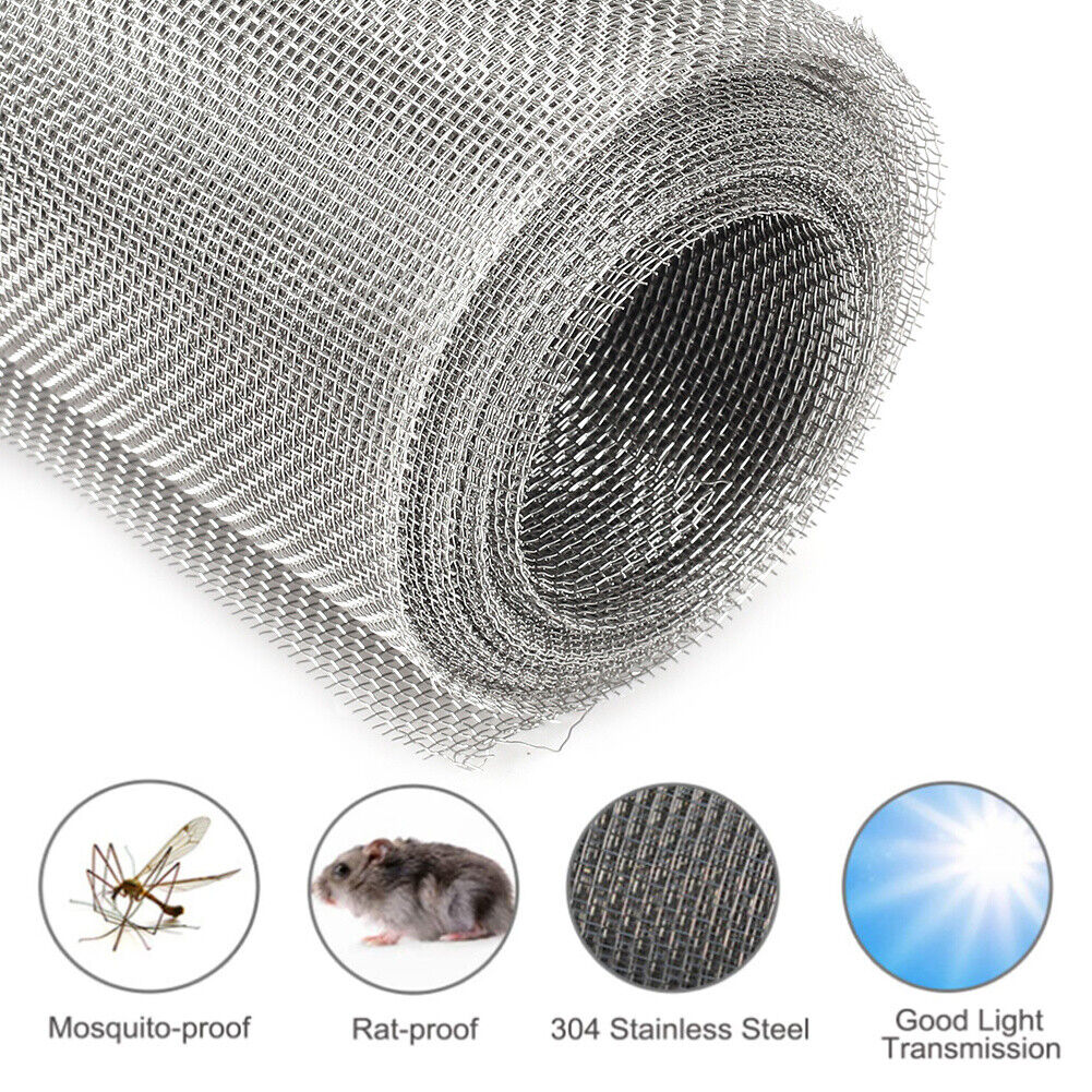 Mesh Rodent Proof Galvanised Welded Wire Steel Mesh , Rat & Mice Deter ...