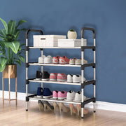 Narrow Shoe Rack Tower Storage Shelf Tall Footwear Stand Entryway Tidy Organiser