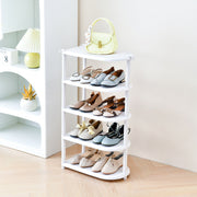 Narrow Shoe Rack Tower Storage Shelf Tall Footwear Stand Entryway Tidy Organiser