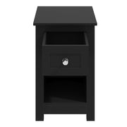 Nightstand Storage Shelf Wood Bedside Table Cabinet Side End Coffee Tea Table UK