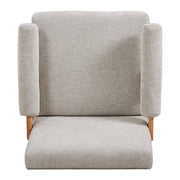 Modern Accent Chair Reading Armchair Upholstered Sofa Rubber Wooden Frame Lounge