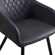 2 Used Dining Chairs Grey Velvet Armchairs Dining Room Chair Diamond Seat