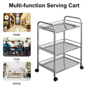 3 Tier Kitchen Trolley Bathroom Storage Portable Home Rack Holder with Wheels UK