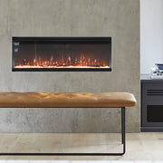 Electric Fireplace Panoramic Media Fire 40-70in Standing Insert LED Fireplace