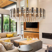 40/60/80cm Raindrop Crystal Chandelier Pendant Ceiling Light Restaurant Kitchen