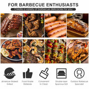 BBQ Grill Smoker Charcoal Barbecue Portable Outdoor Garden Decking Backyard Kit