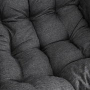 Garden Folding Cocoon Egg Swing Chair Rattan Hanging Basket Hammock with Cushion