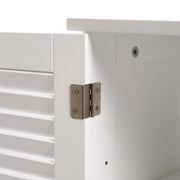 Bathroom Under Sink Cabinets Basin Storage Cupboard Dual Shutter Doors 2 Shelves