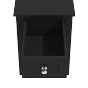 Nightstand Storage Shelf Wood Bedside Table Cabinet Side End Coffee Tea Table UK