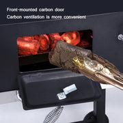 Outdoor BBQ Smoker Charcoal Barbecue Grill Portable Garden w/ Wheel & Cover