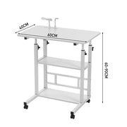 Notebook Computer Desk Height Adjustable Overbed Sofa Table Laptop Tray Small PC