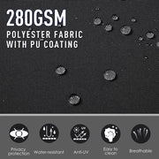 4/8M Garden Retractable Deck Side Awning Screen Fence Privacy Divider Sun Shades