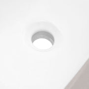 Undermount Bathroom Sinks White Ceramic Single Bowl Inset Basin Waste Kits 500mm