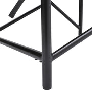 Grey Linen Tub Armchair Metal Frame Single Sofa Soft Camping Picnic Accent Chair