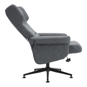 Swivel Recliner Chair Office Ergonomic Adjustable Reclining Chairs & Footrest UK