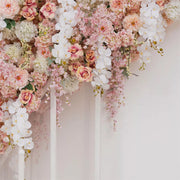 5PCS White Wedding Backdrop Stand Flower Arbor Photography Background Props Deco